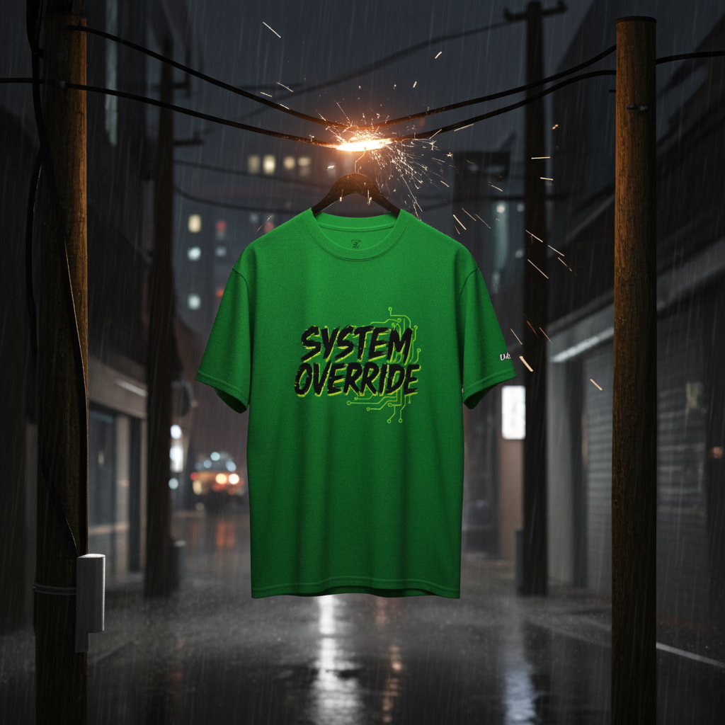 OVERRIDE THE SYSTEM - Rebellious Streetwear T-Shirt