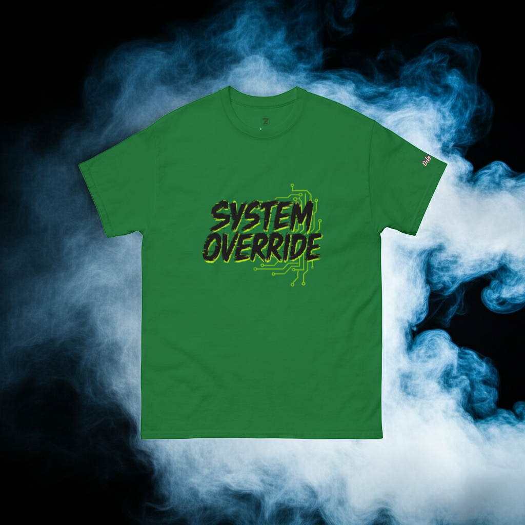 OVERRIDE THE SYSTEM - Rebellious Streetwear T-Shirt
