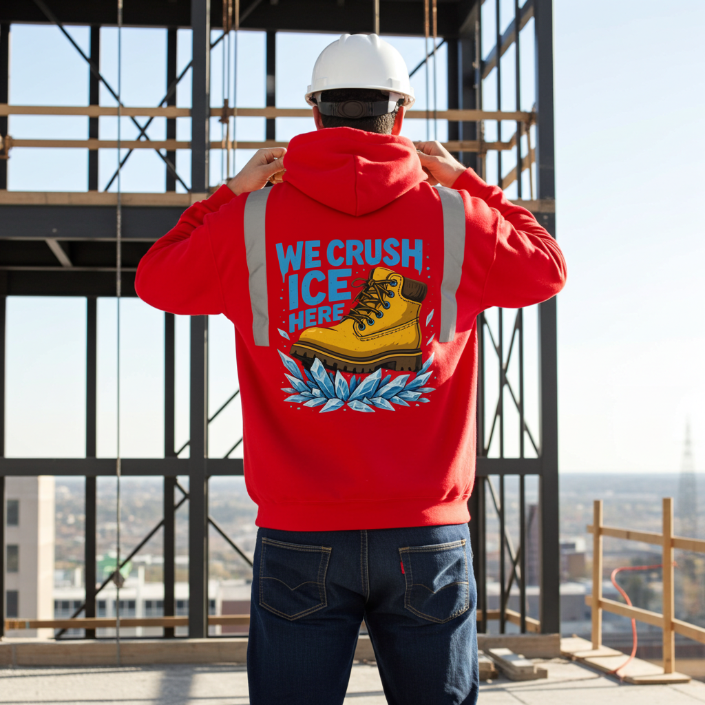 WE CRUSH ICE HERE Hoodie | Rebellious Streetwear | REBELLIOVESTIS