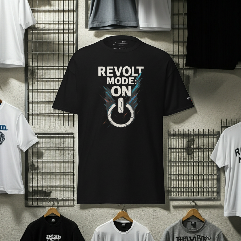 REVOLT MODE Graphic Tee - Rebellious Streetwear T-Shirt