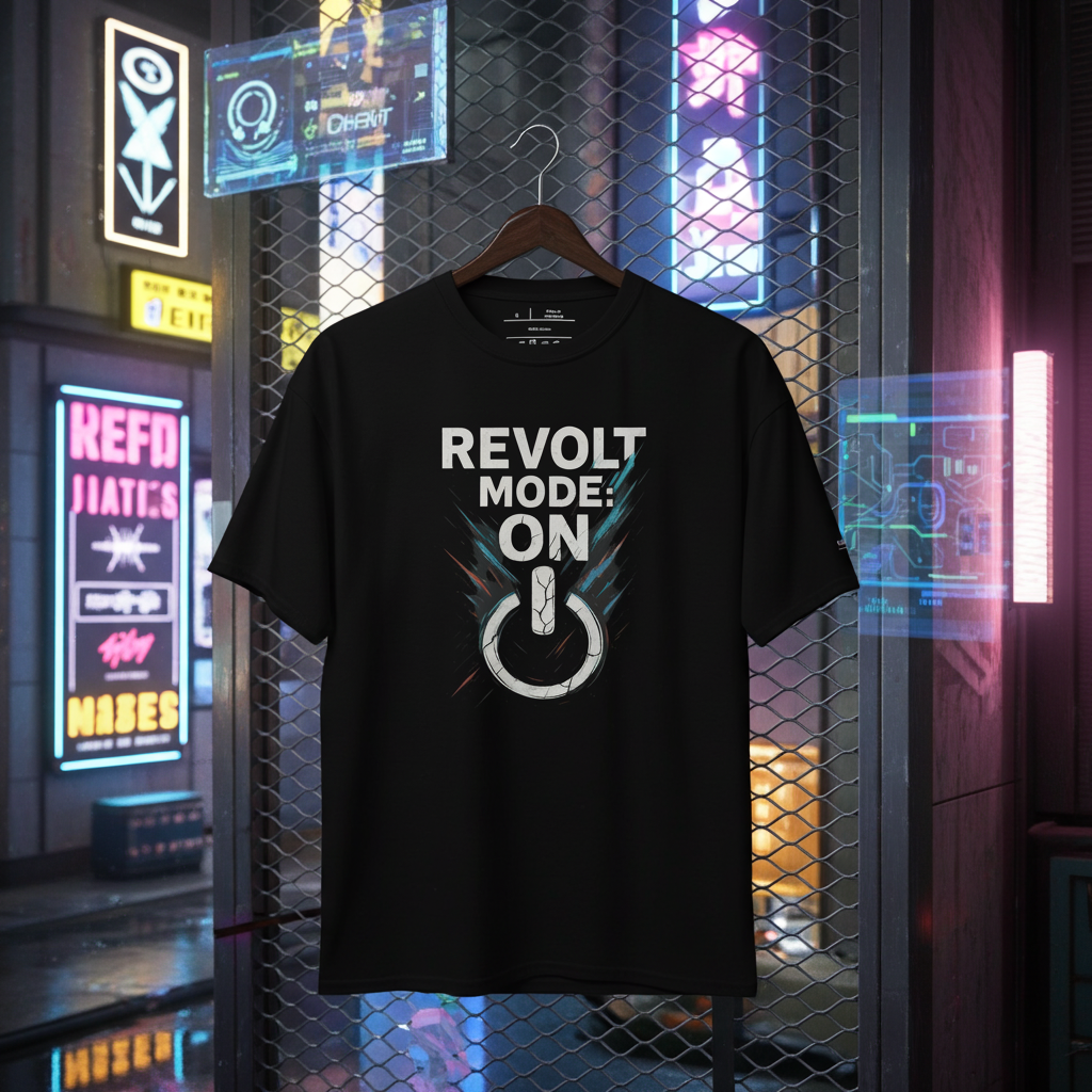 REVOLT MODE Graphic Tee - Rebellious Streetwear T-Shirt