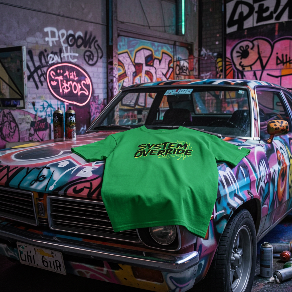 OVERRIDE THE SYSTEM - Rebellious Streetwear T-Shirt