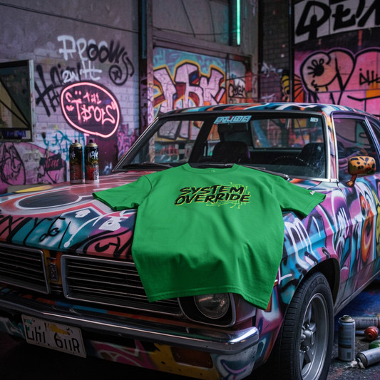 OVERRIDE THE SYSTEM - Rebellious Streetwear T-Shirt