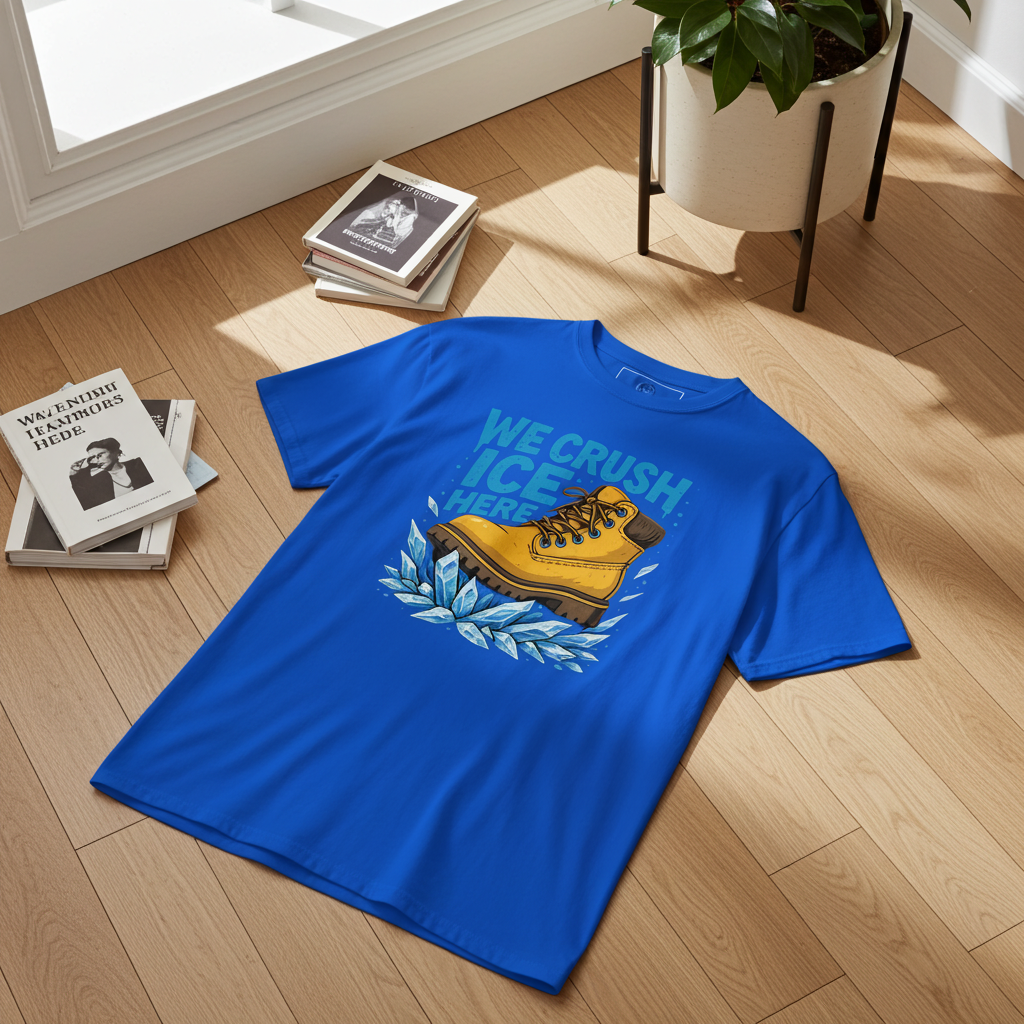 WE CRUSH ICE HERE Graphic Tee | Rebellious Streetwear | REBELLIOVESTIS