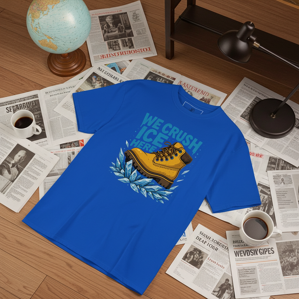 WE CRUSH ICE HERE Graphic Tee | Rebellious Streetwear | REBELLIOVESTIS